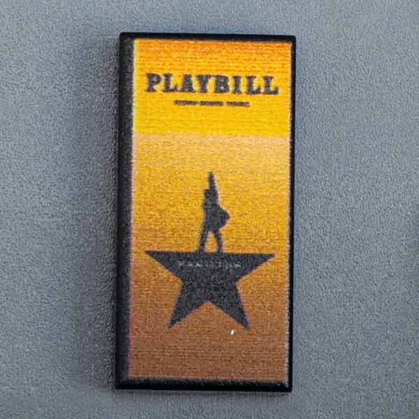 Hamilton NY Broadway Playbill - Custom Part (1x2 Tile) B3 Customs