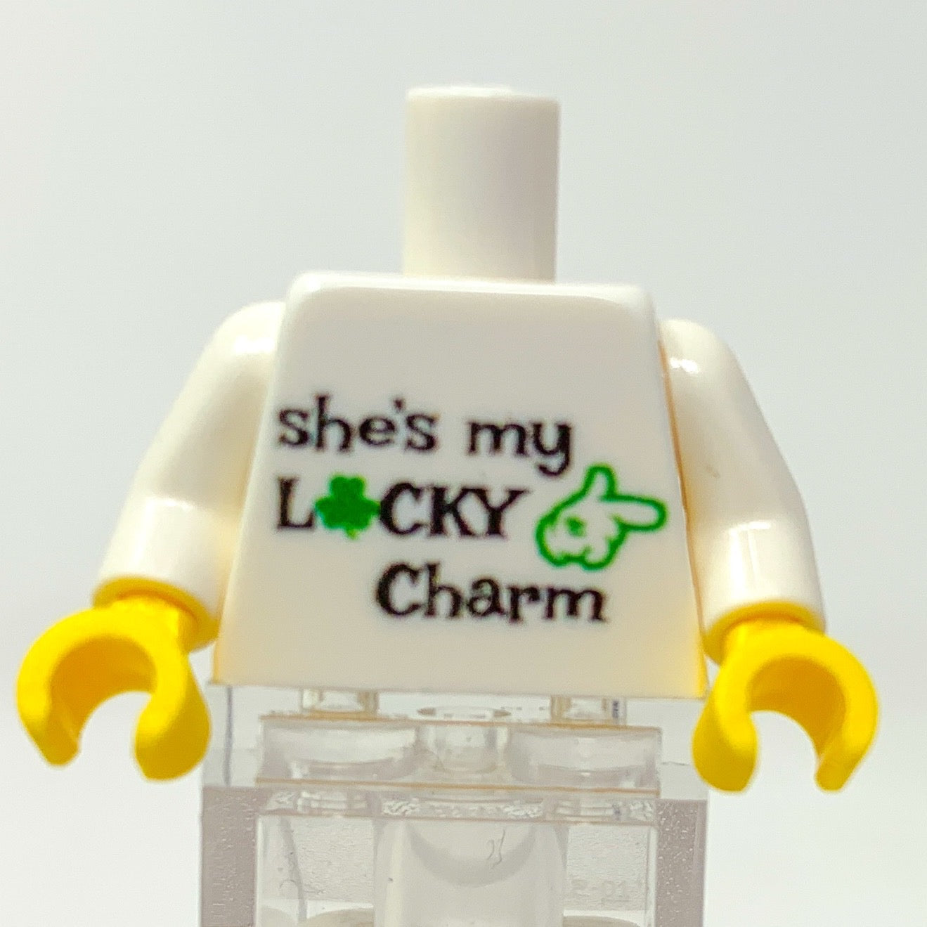 B3 Customs® Printed She's My Lucky Charm St. Patrick's Day Minifig Torso B3 Customs