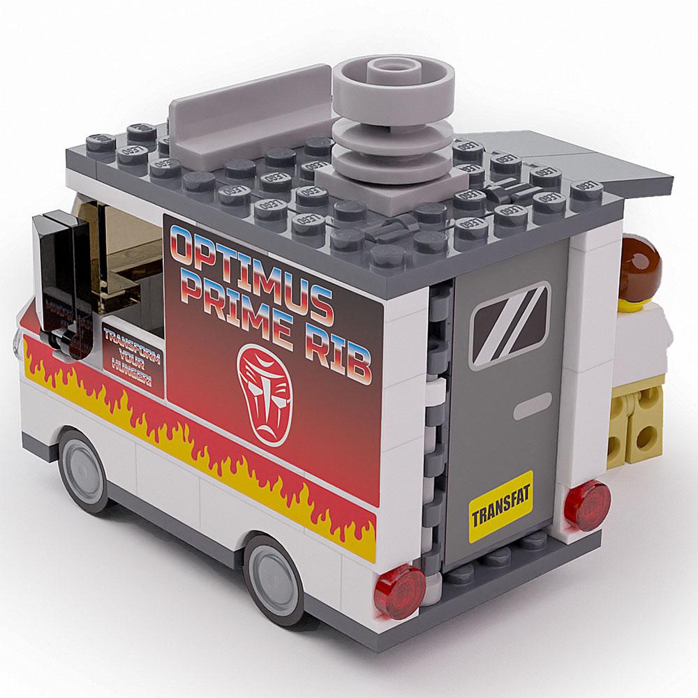 Optimus Prime Ribs - B3 Customs® Food Truck w/ Minifigure B3 Customs