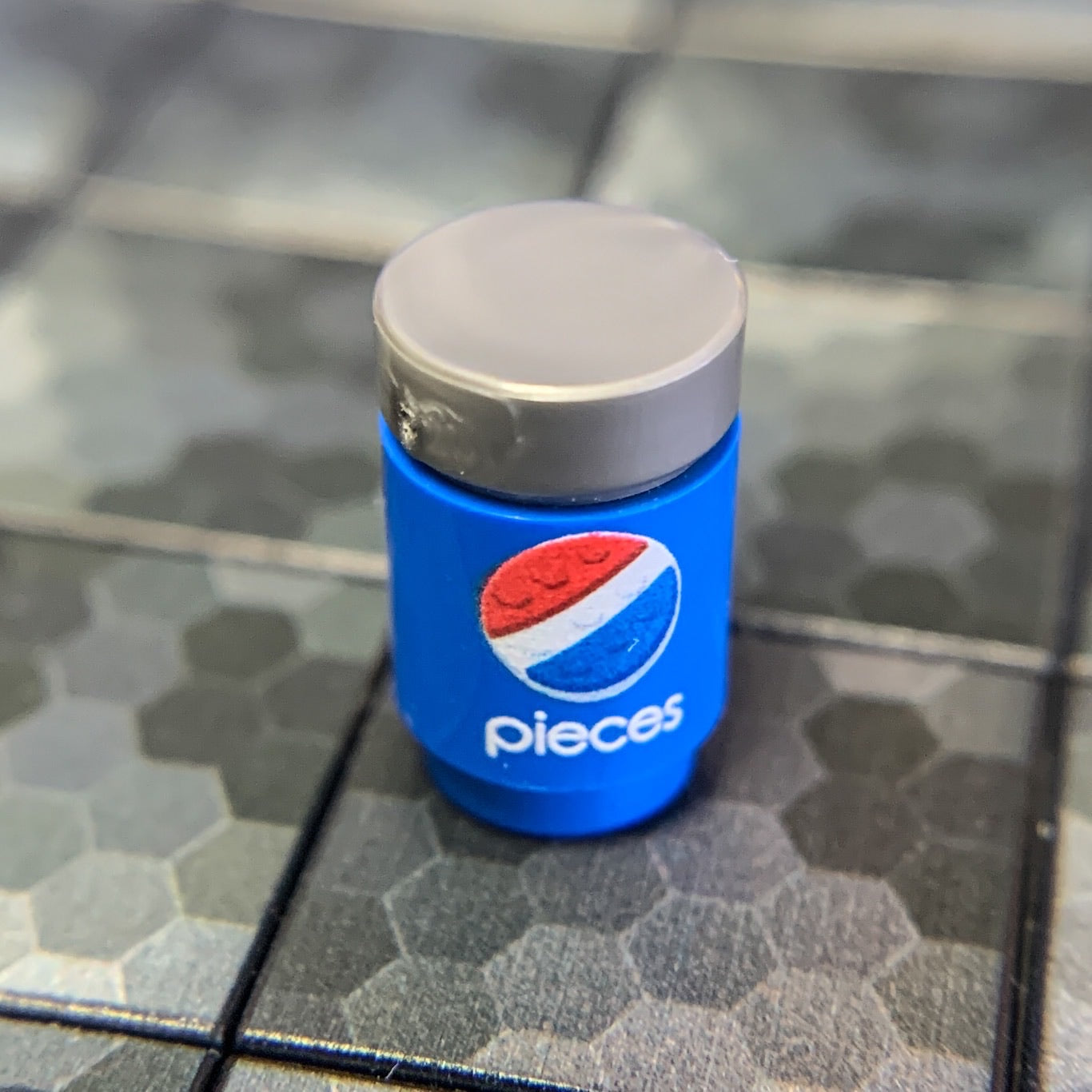 B3 Customs® Printed Pieces Soda Can made using LEGO parts B3 Customs