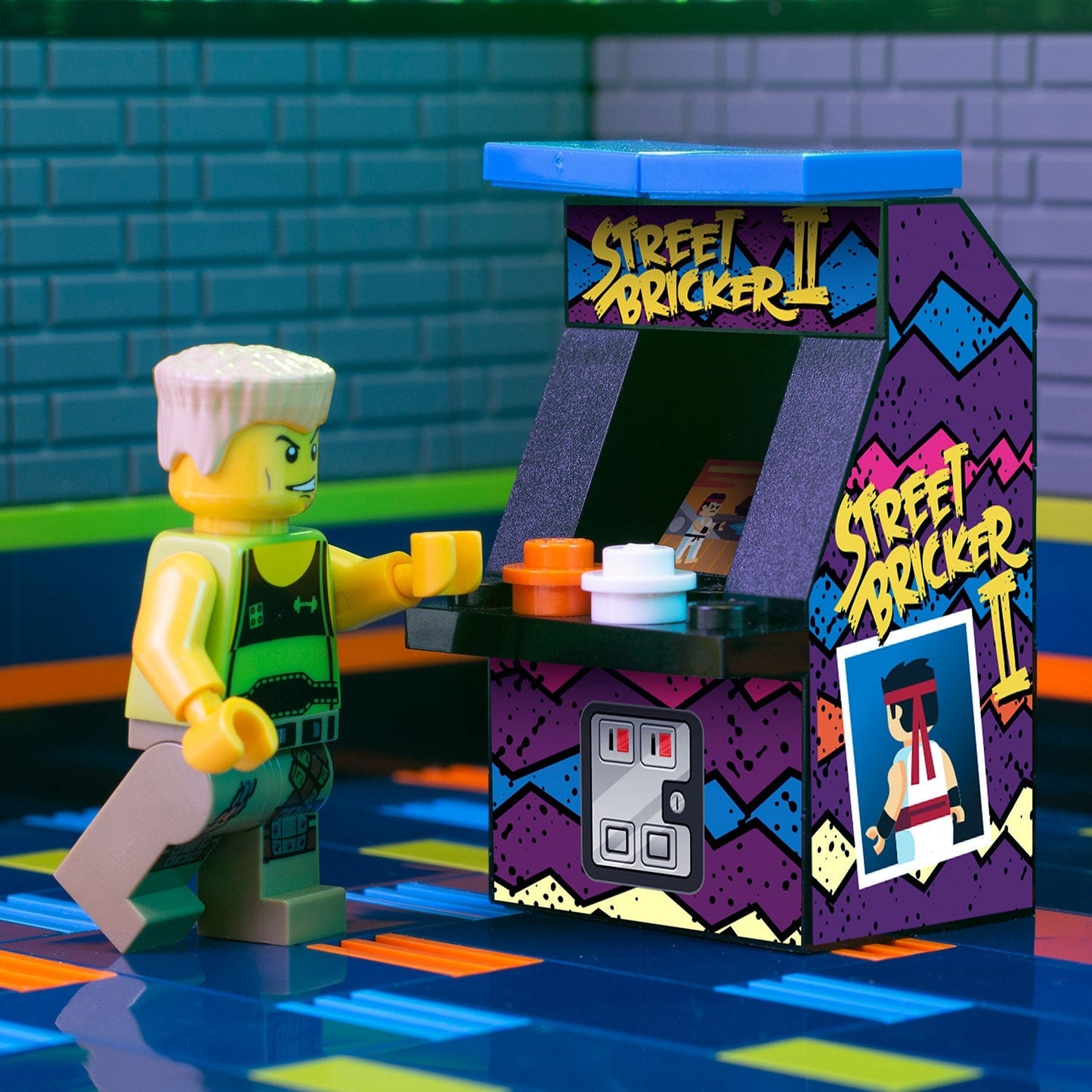 Street Bricker II - B3 Customs Arcade Machine made using LEGO parts B3 Customs