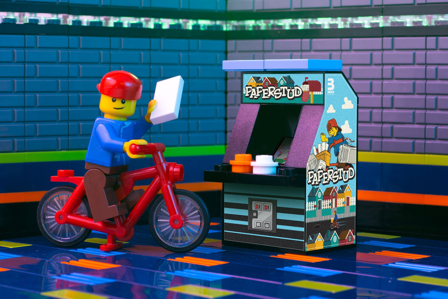 Paper Stud - B3 Customs Arcade Machine made using LEGO parts B3 Customs
