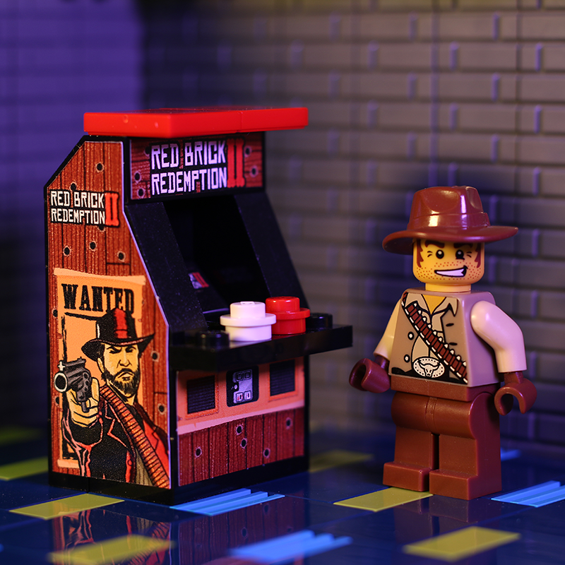Red Brick Redemption II Minifig Arcade Game B3 Customs