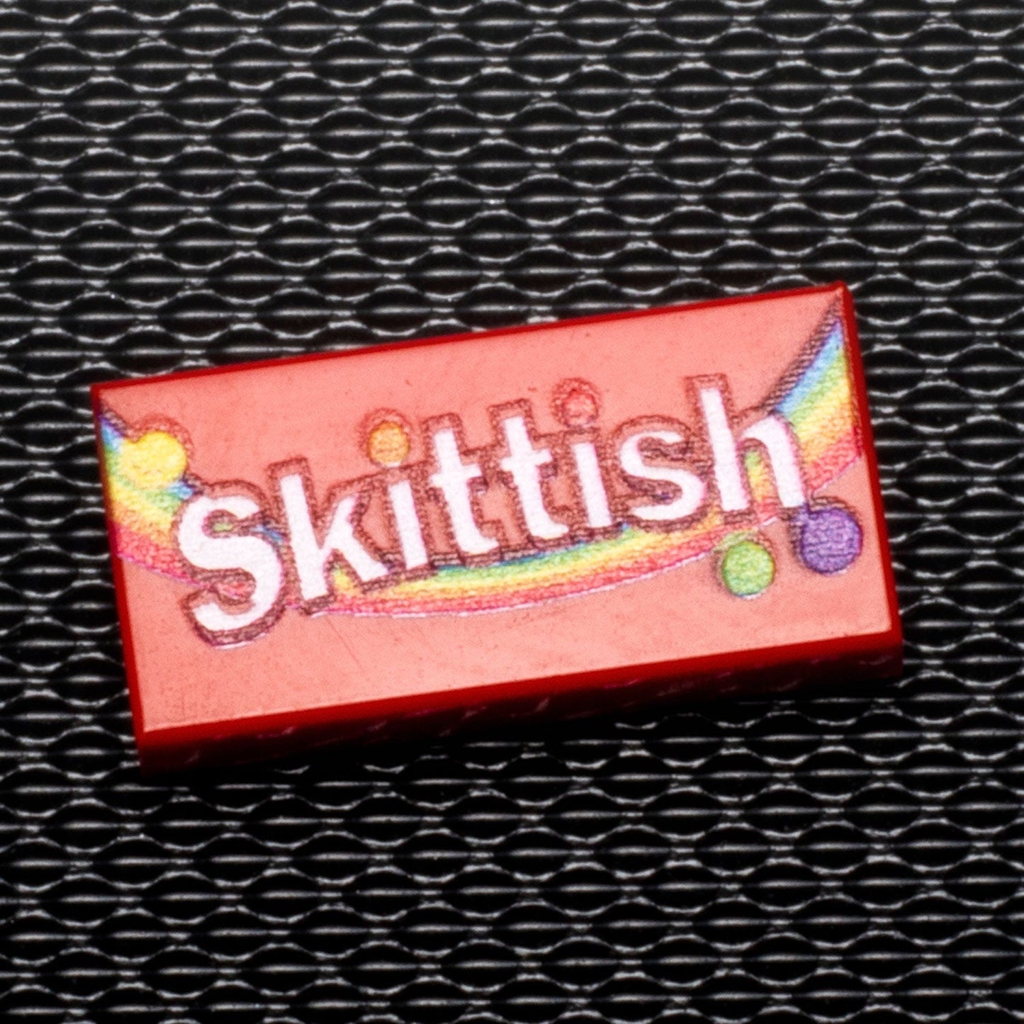 Skittish - Custom Printed Candy 1x2 Tile made using LEGO part B3 Customs