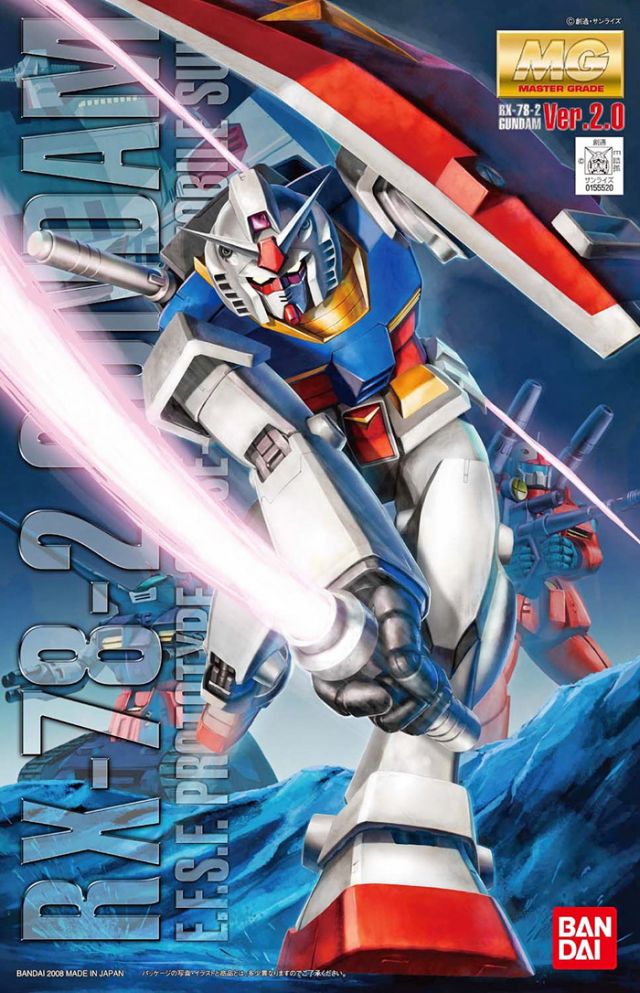 GUNDAM - GUNDAM RX-78-2 MG 1/100 MODEL KIT VER. 2.0 Anime Pop