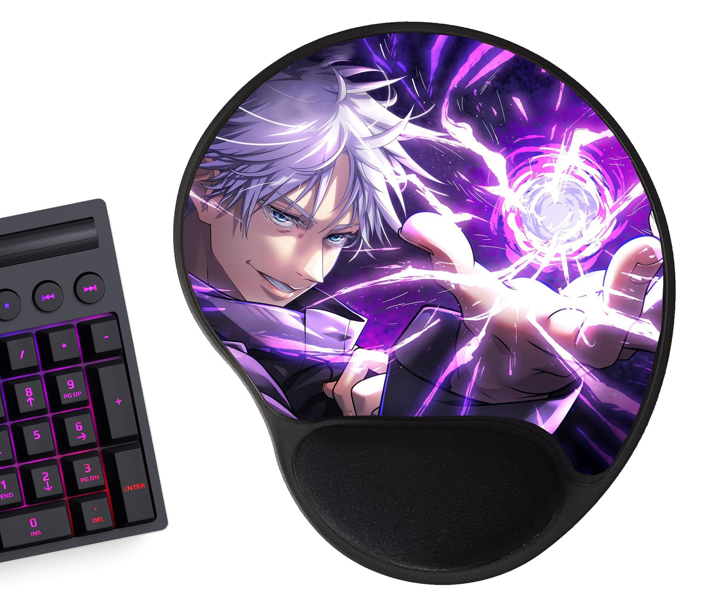 Custom Mousepad with Gel Wrist Pad (8.5x7") Love Desk Mats