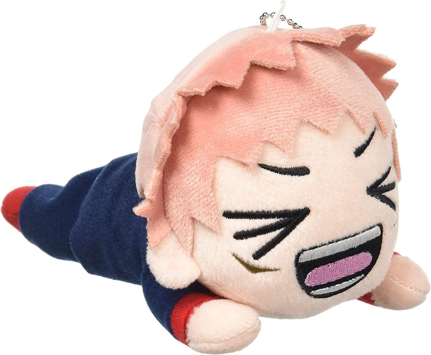 JUJUTSU KAISEN NESOBERI YUJI ITADORI LAUGHING KEYCHAIN PLUSH Anime Pop