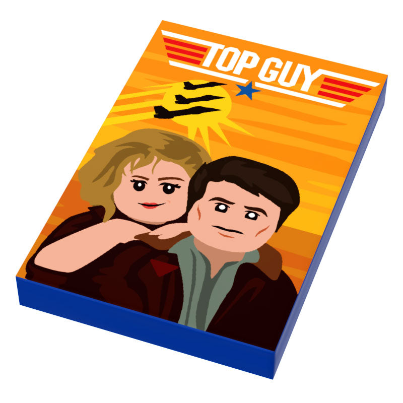 Top Guy Movie Cover (2x3 Tile) made using LEGO part - B3 Customs B3 Customs