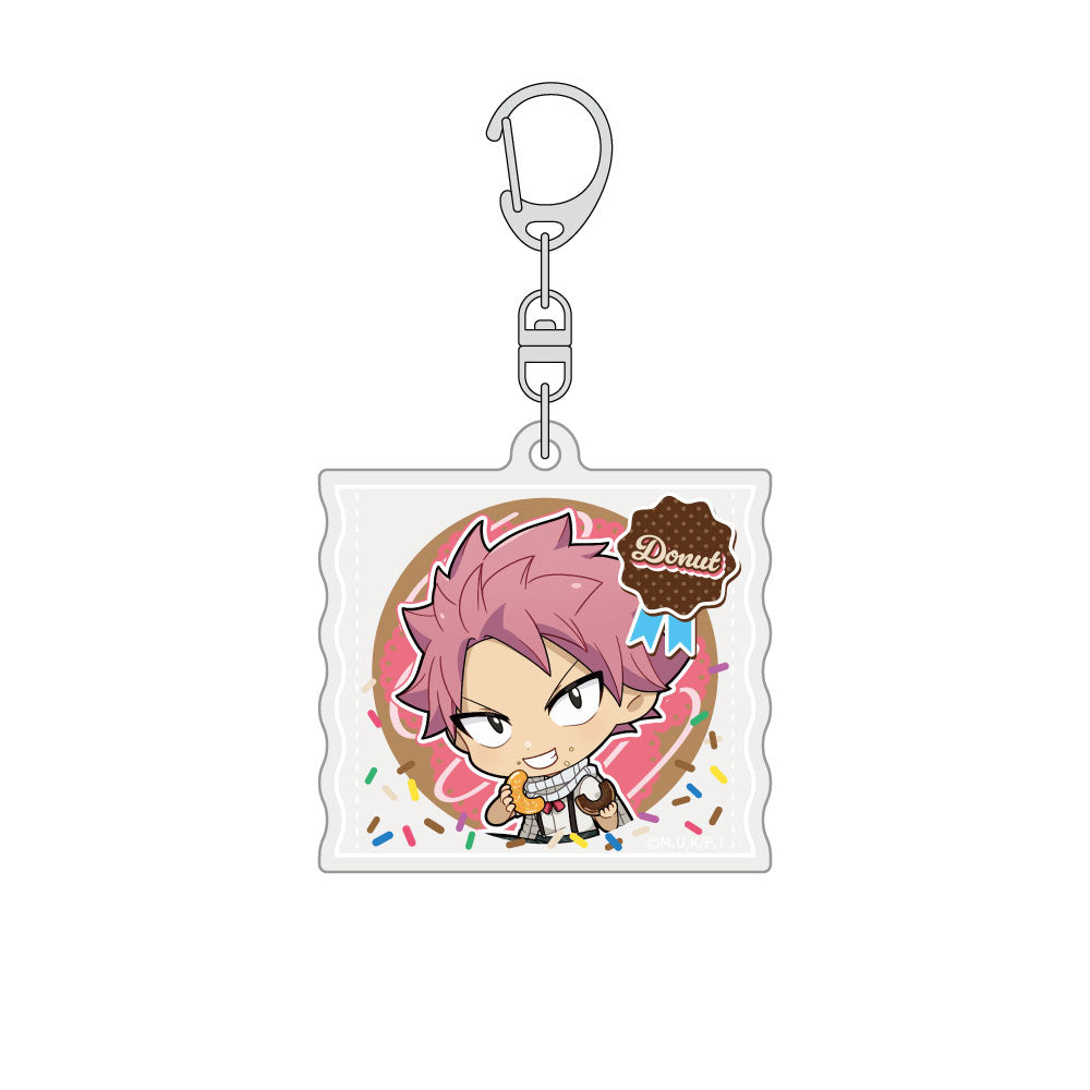 FAIRY TAIL 100 YEARS QUEST - NATSU DRAGNEEL DONUT ACRYLIC KEYCHAIN Anime Pop