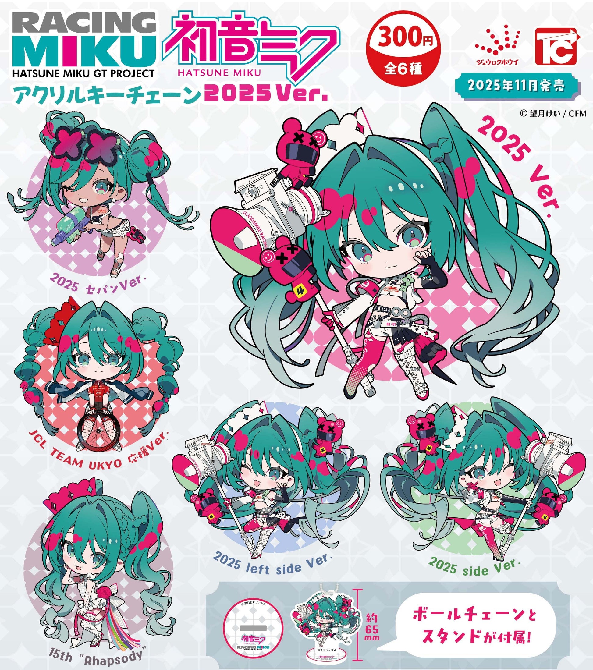 HATSUNE MIKU GT PROJECT - ACRYLIC KEYCHAIN 2025 VER. Anime Pop