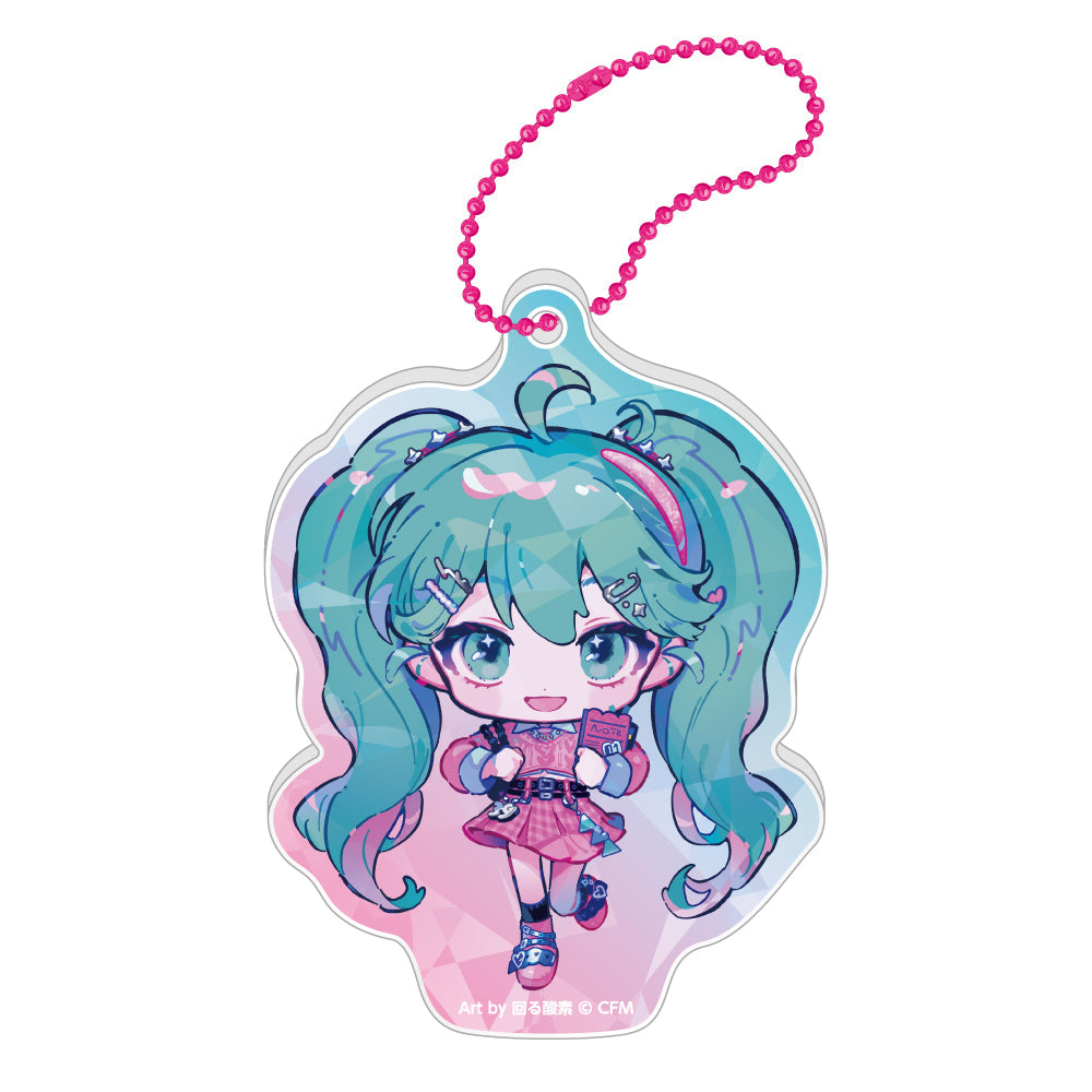 VOCALOID - HATSUNE MIKU 39CULTURE 2025 POP HOLOGRAM ACRYLIC KEYCHAIN Anime Pop