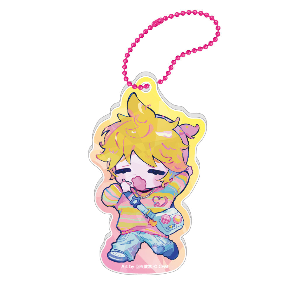 VOCALOID - KAGAMINE LEN 39CULTURE 2025 POP HOLOGRAM ACRYLIC KEYCHAIN Anime Pop