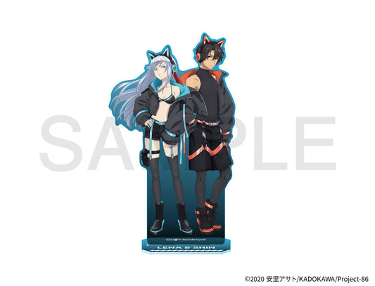 86 -EIGHTY SIX- X COLLABOCAFEHONPO BLANC 2025 BIG ACRYLIC STAND Anime Pop