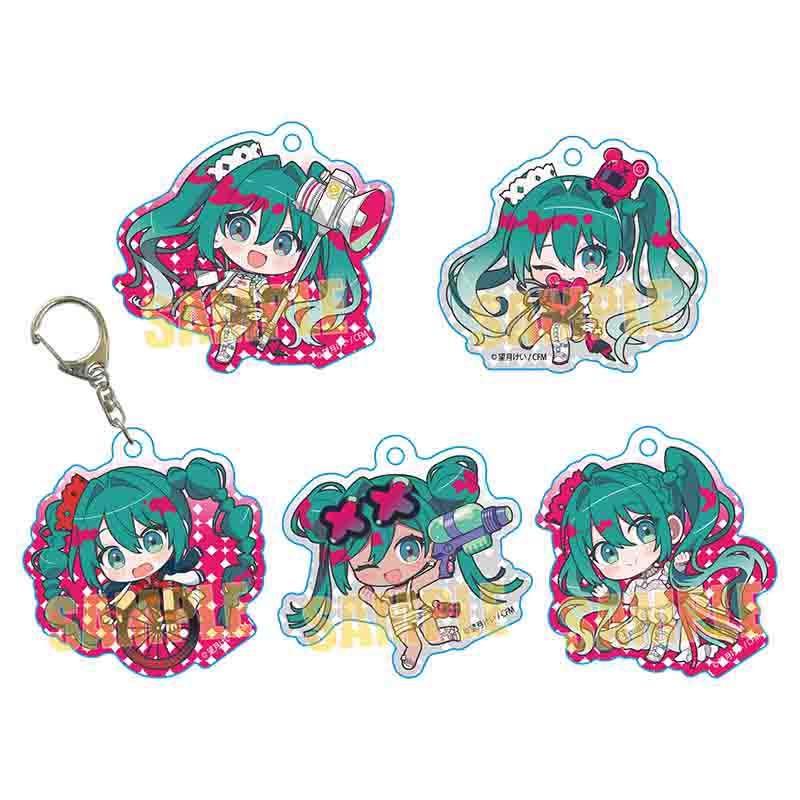 HATSUNE MIKU - RACING MIKU 2025 ACRYLIC KEYCHAIN BLIND BOX TRADING Anime Pop