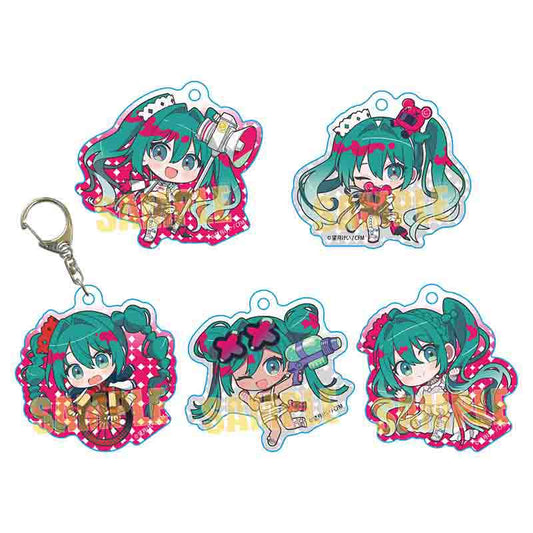 HATSUNE MIKU - RACING MIKU 2025 ACRYLIC KEYCHAIN BLIND BOX TRADING Anime Pop