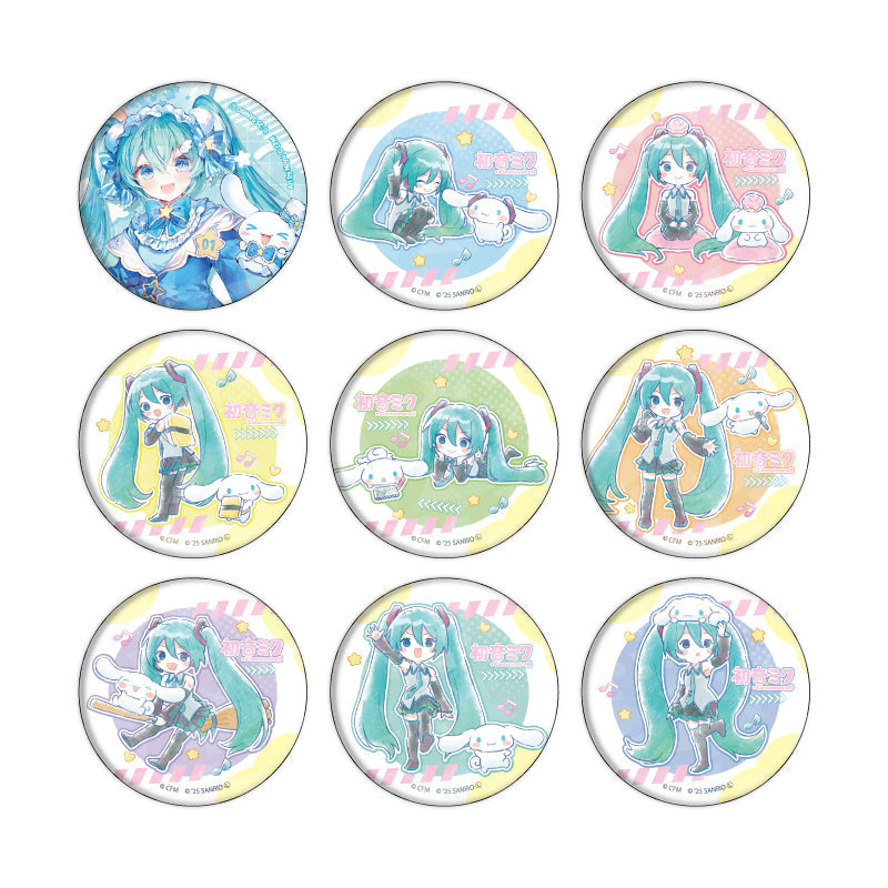 HATSUNE MIKU X CINNAMOROLL - HOLOGRAM CAN BADGE (57MM) COLLABORATION ILLUSTRATION BLIND BOX TRADING Anime Pop