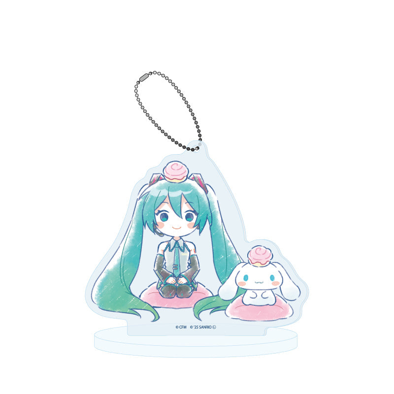 HATSUNE MIKU X CINNAMOROLL 22 GRAFF ART ILLUSTRATION ACRYLIC STAND KEYCHAIN Anime Pop