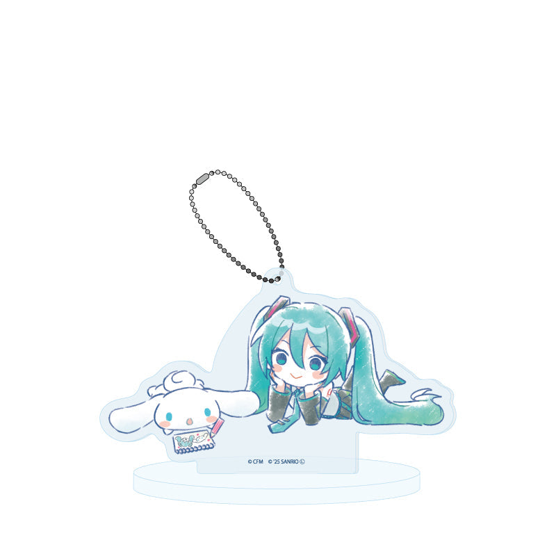 HATSUNE MIKU X CINNAMOROLL 24 GRAFF ART ILLUSTRATION ACRYLIC STAND KEYCHAIN Anime Pop