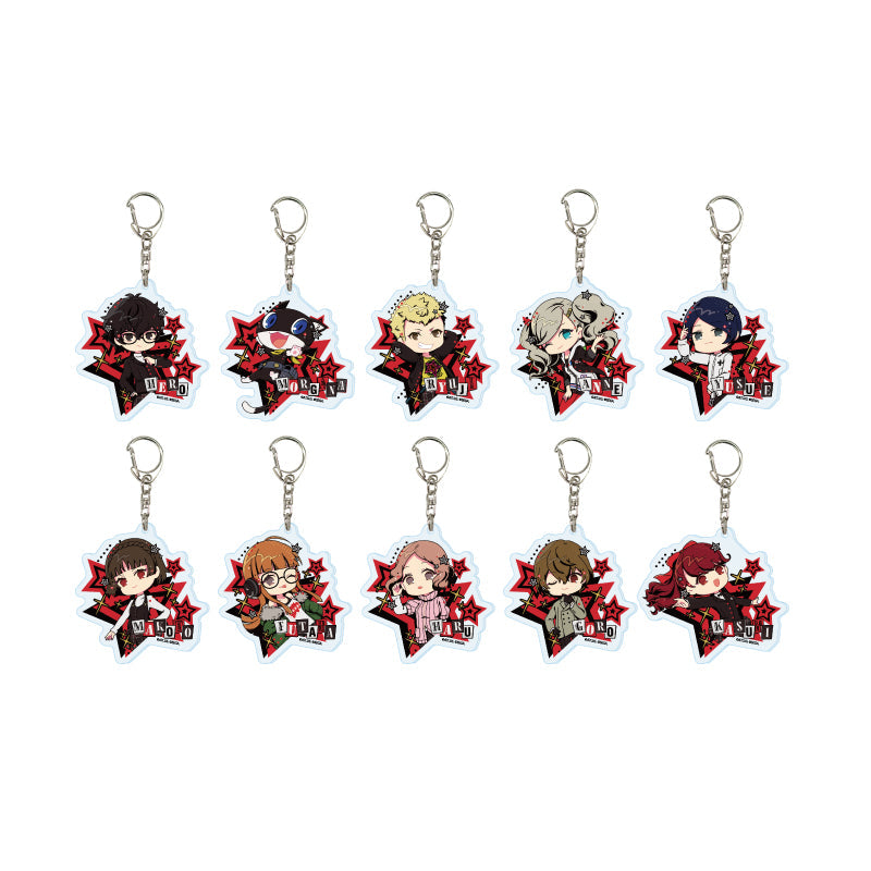 PERSONA 5 ROYAL - 02 POP ART ILLUSTRATION ACRYLIC KEYCHAIN BLIND BOX TRADING Anime Pop
