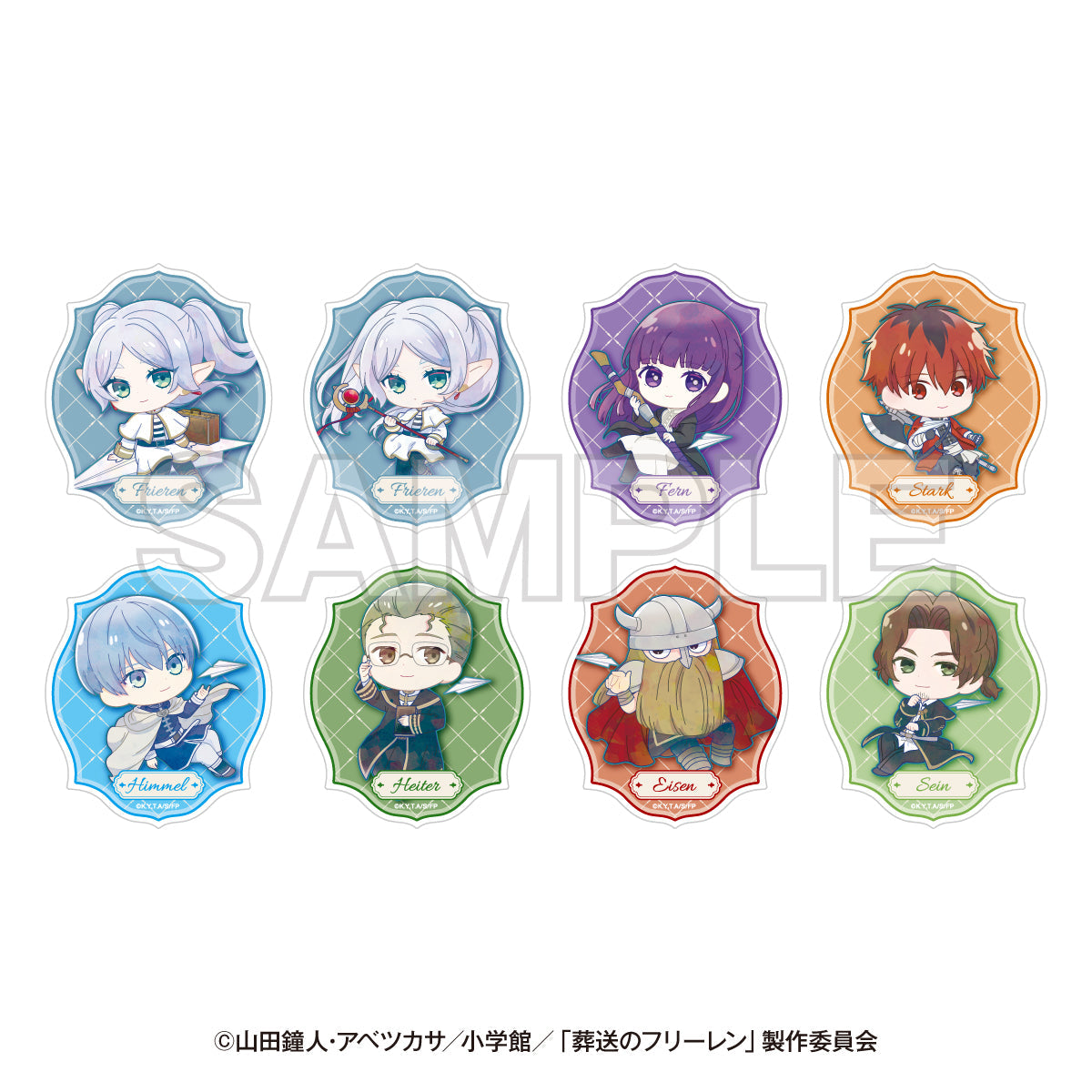 FRIEREN: BEYOND JOURNEY'S END X KEISEI ELECTRIC RAILWAY - KEISEI NO FRIEREN TRADING ACRYLIC STICKER BLIND BOX TRADING Anime Pop