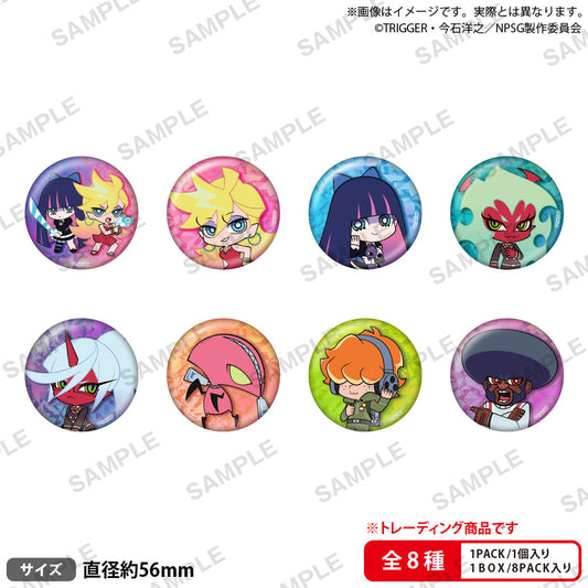 NEW PANTY & STOCKING WITH GARTERBELT - HOLOGRAM TRADING CAN BADGE Anime Pop