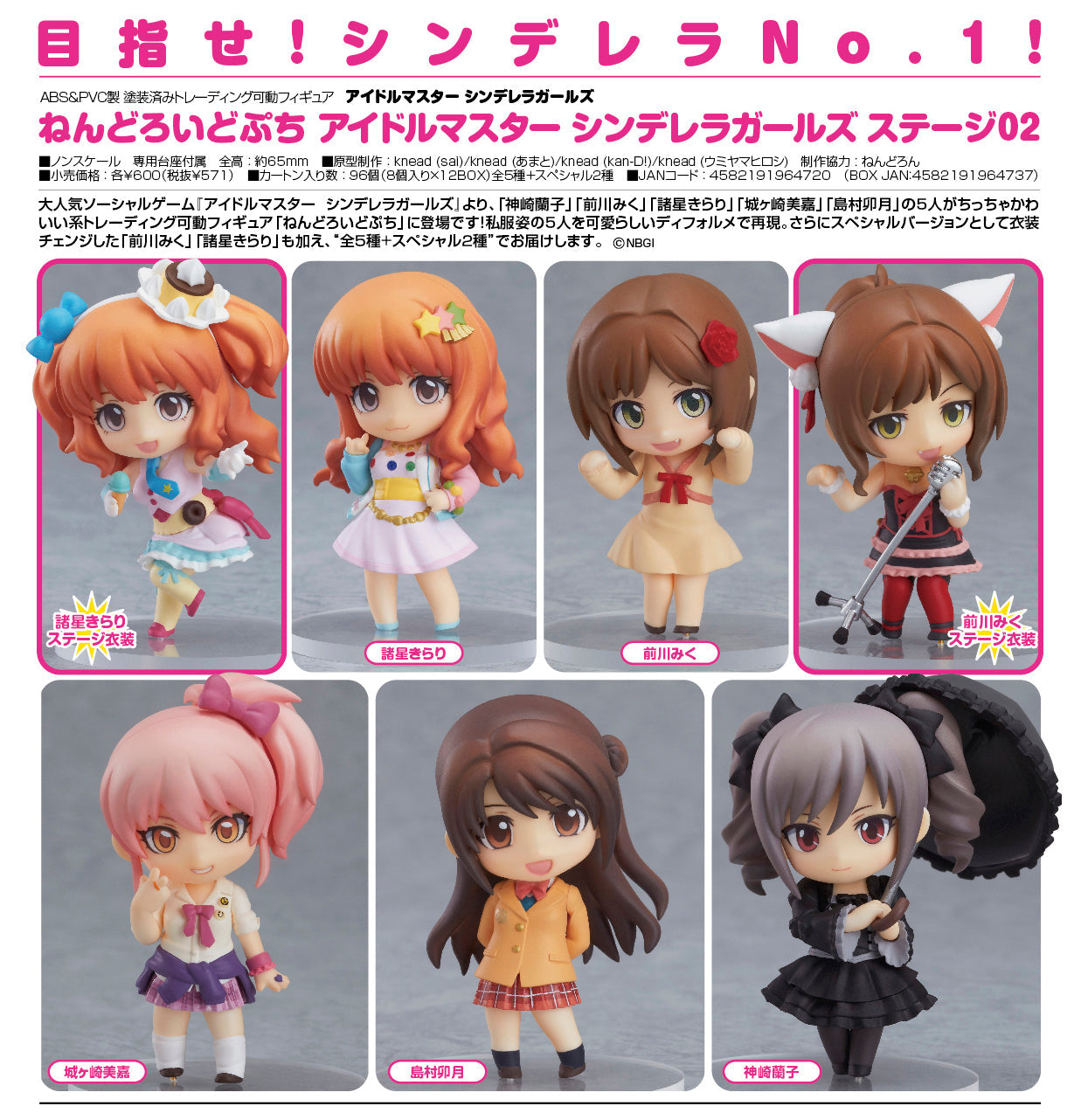The Idolmaster Cinderella Girls Stage 02 Nendoroid Petit Blind Box Super Anime Store