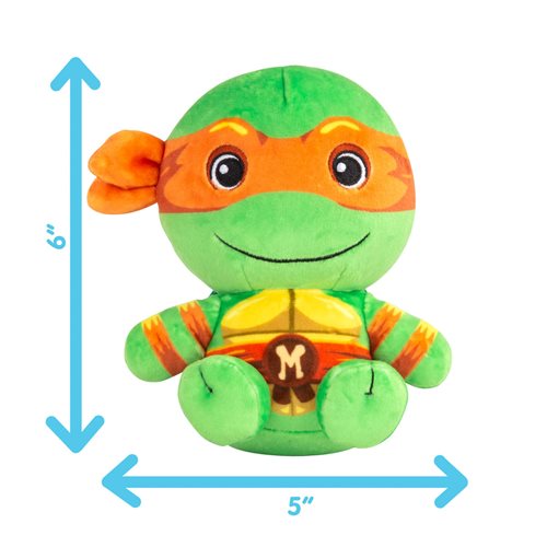 Club Mocchi Mocchi Teenage Mutant Ninja Turtles Michelangelo Junior 6-Inch Plush Collectors Row