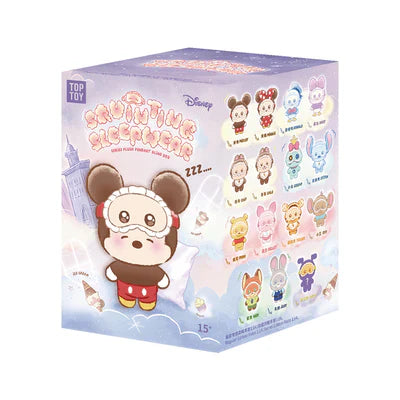 [In Stock] MINISO Disney Squinting Sleepwear Series Plush Keychains Gift Blind Box Single Sealed Blind Box Ralphie's Funhouse