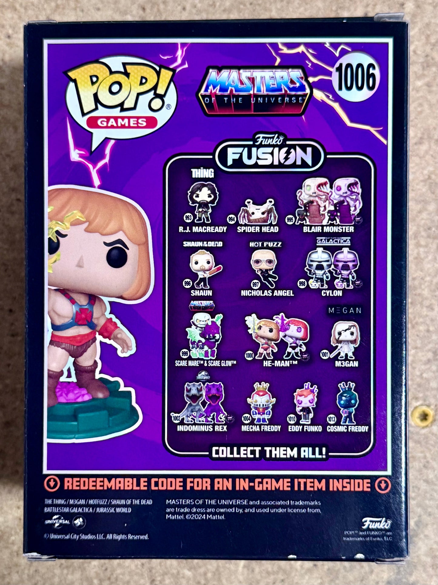 Tom Cook Signed He-Man Masters Of The Universe Funko Pop! #1006 With JSA COA Mustang Comics