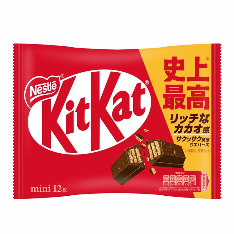 NESTLE Mini KitKat Chocolate Wafer Biscuits Original Chocolate 12 Pieces Super Anime Store