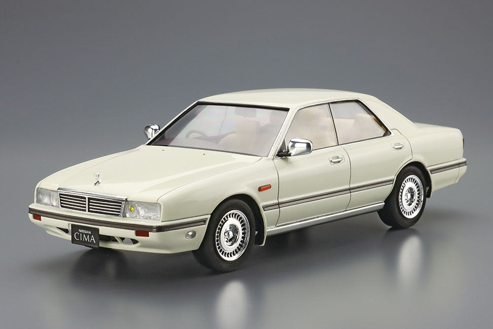 1/24 Nissan Y31 Cima Type II Limited 1990 Model Kit - Aoshima JDM Luxury Sedan Scale Model Super Anime Store