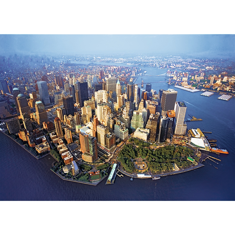 1000 Piece Jigsaw Puzzles, New York, NYC Puzzle with City Skyline and Aerial View, Puzzle of USA, Adult Puzzles, Trefl 10222 Bridge Toys - Premium Jigsaw Puzzles