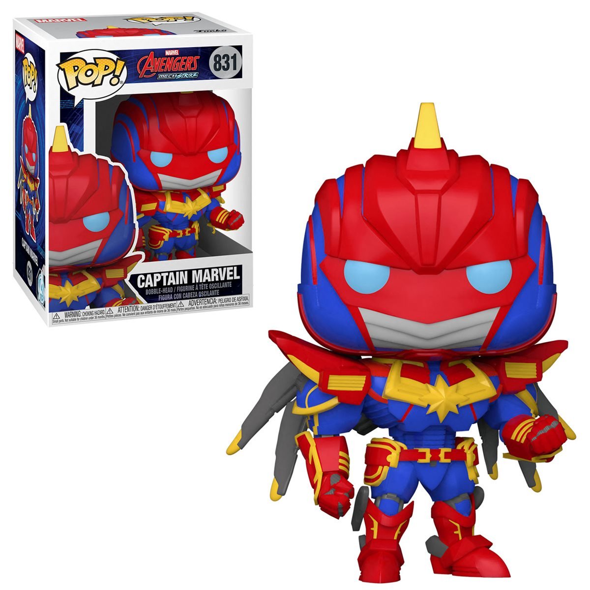 Funko Pop! Marvel Mech: Captain Marvel Josh's Cards