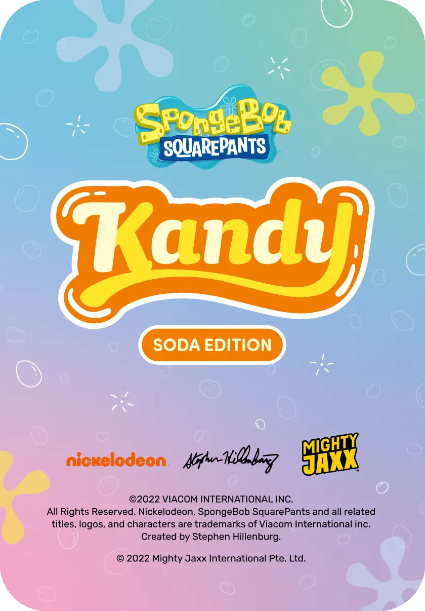 Kandy X SpongeBob SquarePants (Soda Edition) Blind Box (1 Blind Box) Super Anime Store