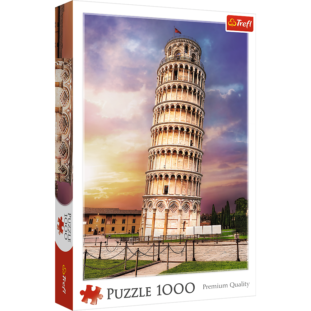 1000 Piece Jigsaw Puzzles, Pisa Tower, Leaning Tower of Pisa Puzzle, Tuscany Italy Puzzle, Adult Puzzles, Trefl 10441 Bridge Toys - Premium Jigsaw Puzzles