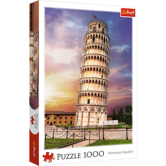 1000 Piece Jigsaw Puzzles, Pisa Tower, Leaning Tower of Pisa Puzzle, Tuscany Italy Puzzle, Adult Puzzles, Trefl 10441 Bridge Toys - Premium Jigsaw Puzzles