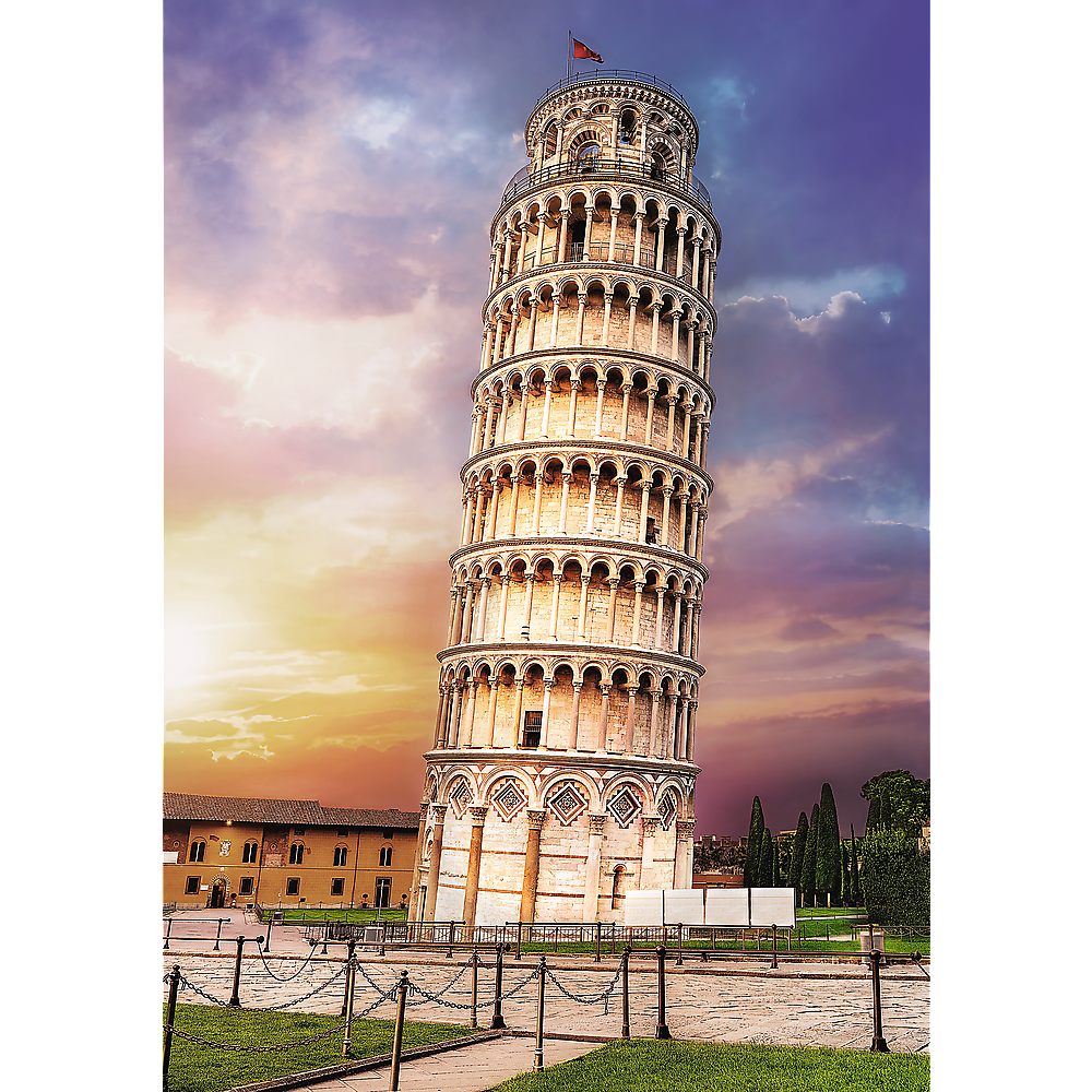 1000 Piece Jigsaw Puzzles, Pisa Tower, Leaning Tower of Pisa Puzzle, Tuscany Italy Puzzle, Adult Puzzles, Trefl 10441 Bridge Toys - Premium Jigsaw Puzzles