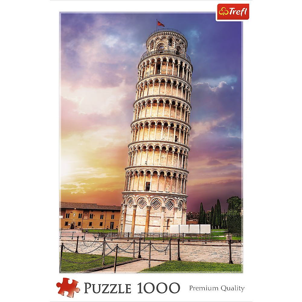 1000 Piece Jigsaw Puzzles, Pisa Tower, Leaning Tower of Pisa Puzzle, Tuscany Italy Puzzle, Adult Puzzles, Trefl 10441 Bridge Toys - Premium Jigsaw Puzzles