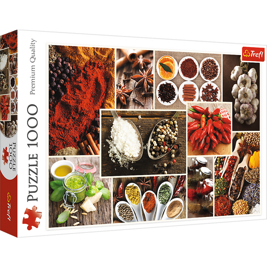 1000 Piece Jigsaw Puzzles, Spices, Food Puzzles, Collage Puzzles, Adult Puzzles, Trefl 10470 Bridge Toys - Premium Jigsaw Puzzles