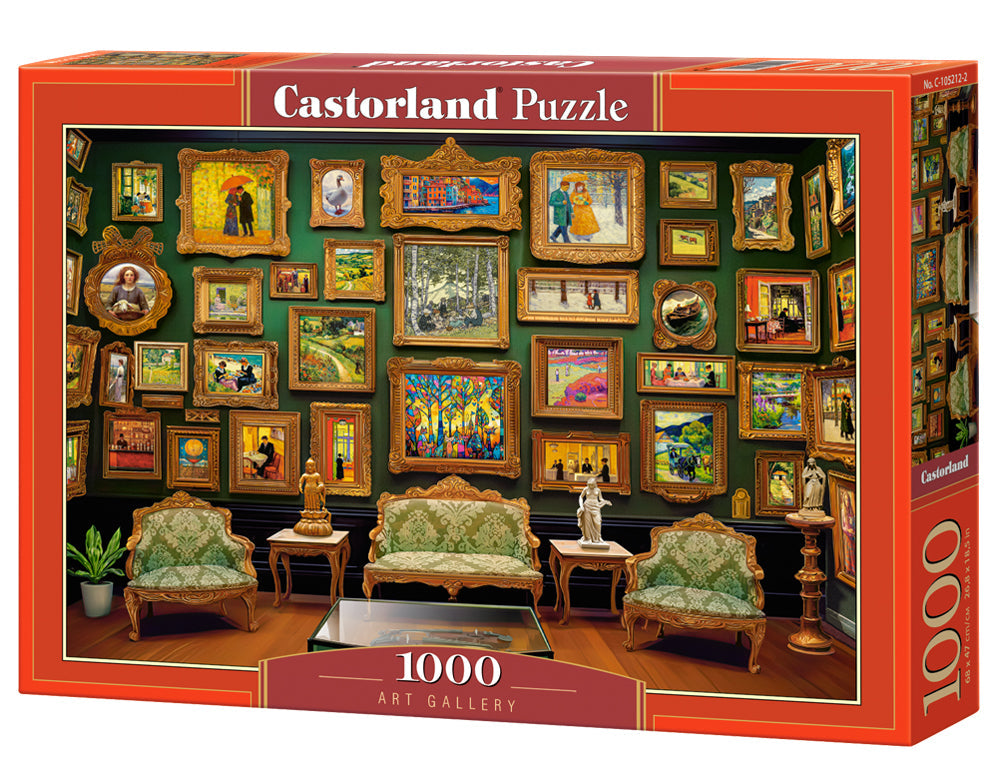 1000 Piece Jigsaw Puzzle, Art Gallery, Paintings, Adult Puzzle, Castorland C-105212-2 Bridge Toys - Premium Jigsaw Puzzles