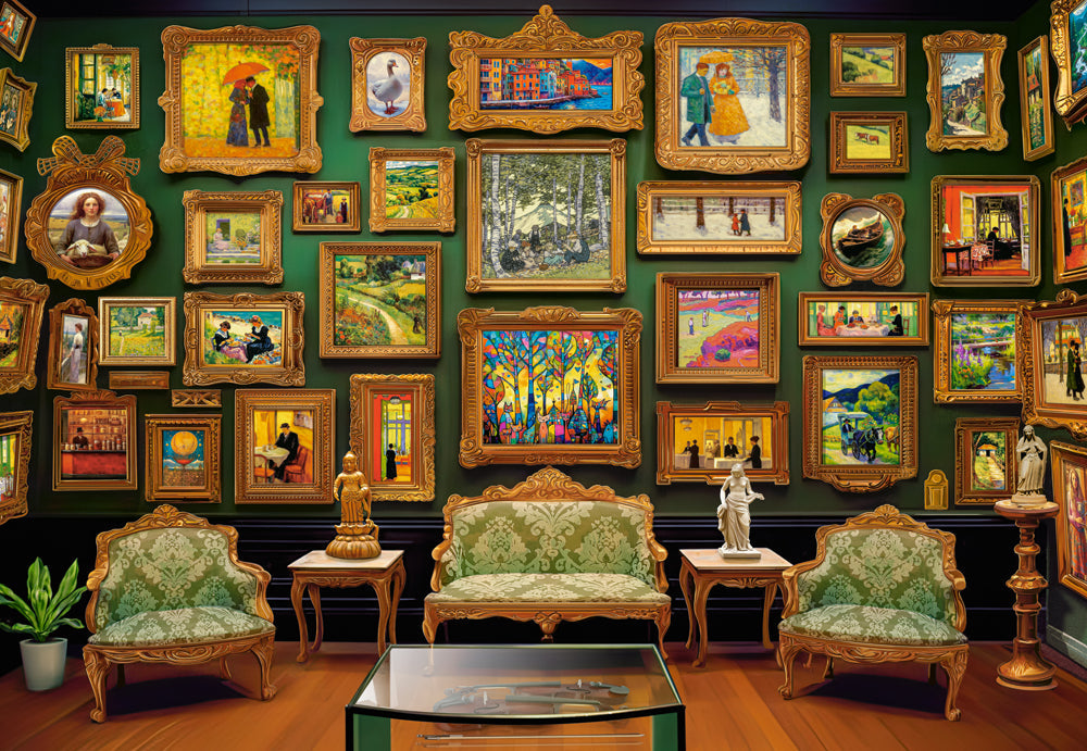 1000 Piece Jigsaw Puzzle, Art Gallery, Paintings, Adult Puzzle, Castorland C-105212-2 Bridge Toys - Premium Jigsaw Puzzles