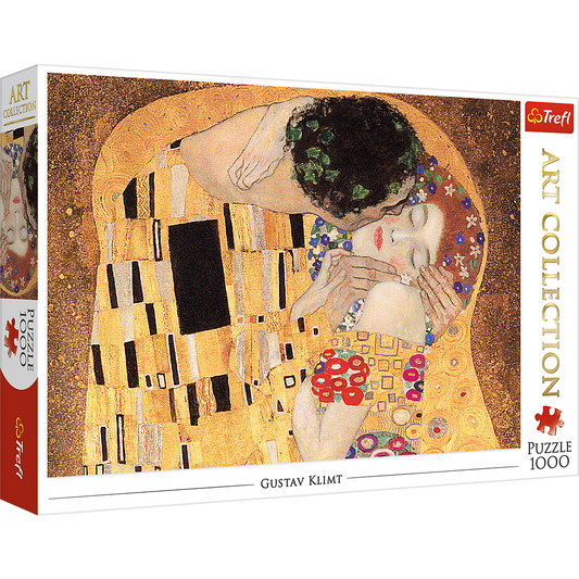1000 Piece Jigsaw Puzzles, The Kiss by Gustav Klimt, Art Nouveau, Puzzle Art, Adult Puzzles, Trefl 10559 Bridge Toys - Premium Jigsaw Puzzles