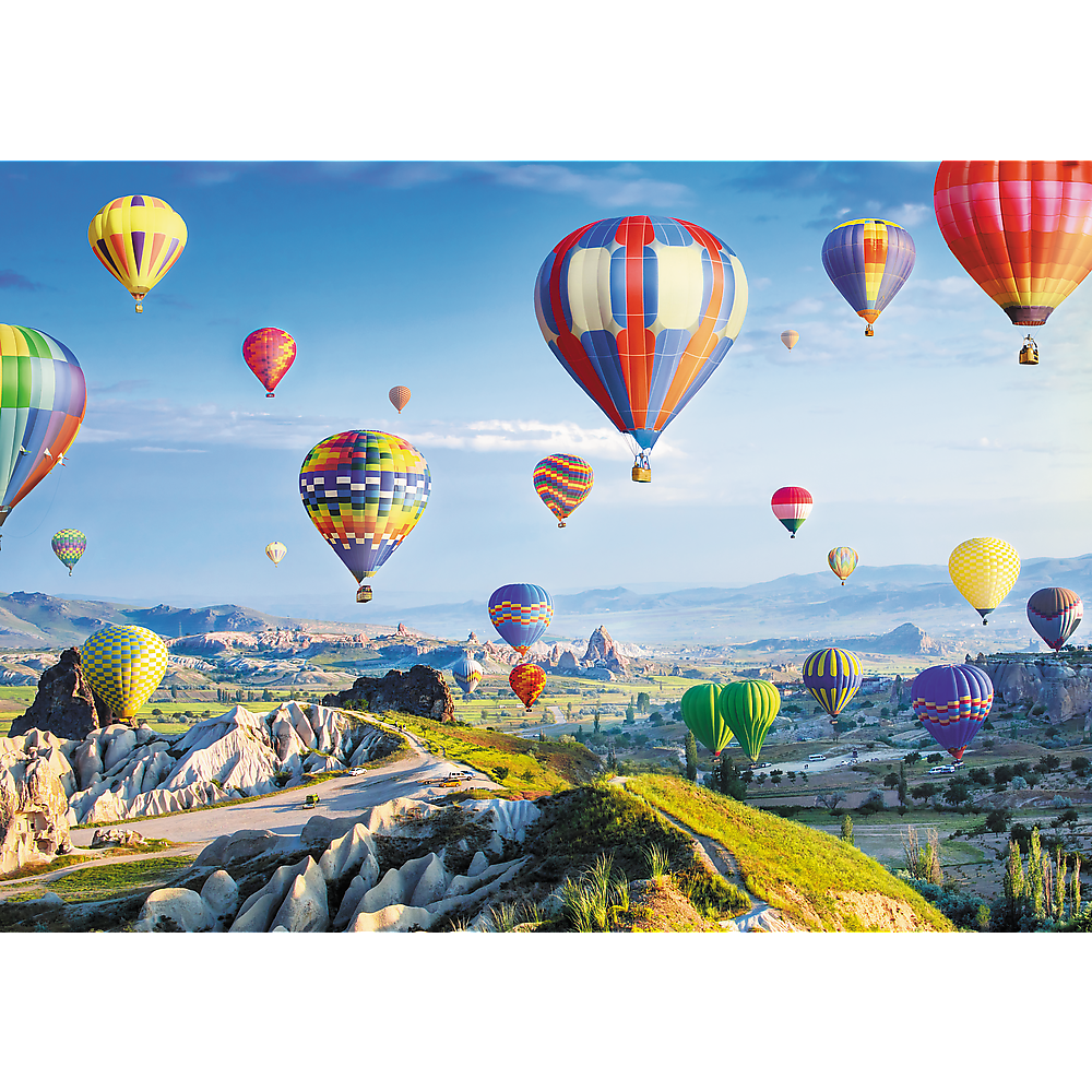 1000 Piece Jigsaw Puzzles, View of Cappadocia, Turkey, Hot Air Balloons, Beautiful Landscape Puzzles, Adult Puzzles, Trefl 10613 Bridge Toys - Premium Jigsaw Puzzles