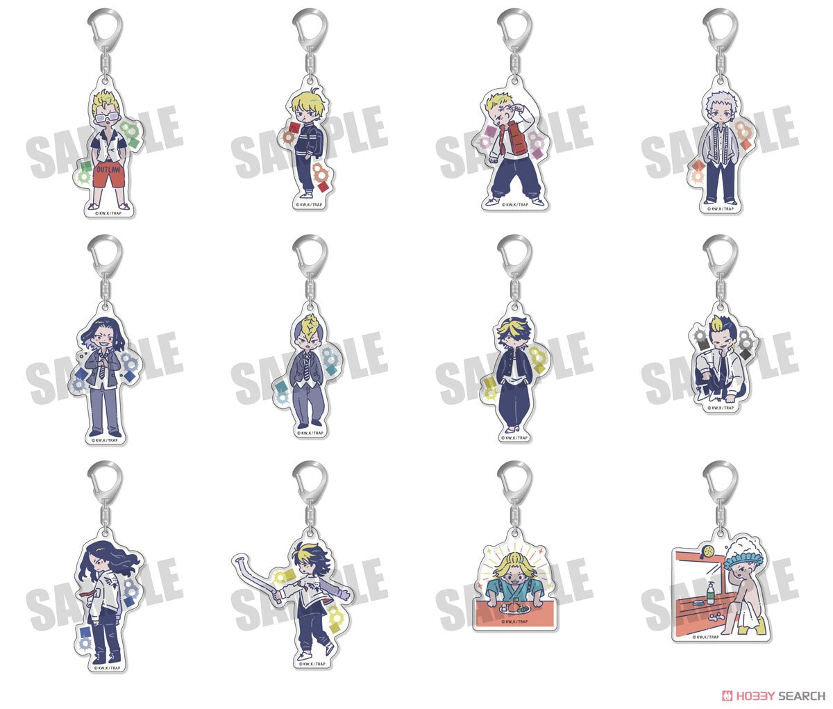 Tokyo Revengers Vol.2 Acrylic Key Ring RetoP - A Blind Box ( 1 Blind Box ) Super Anime Store