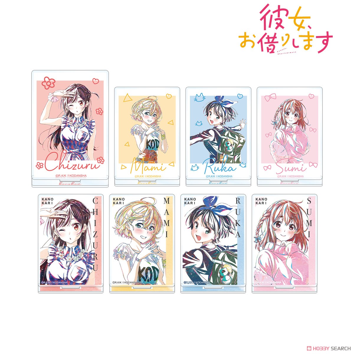 TV Animation [Rent-A-Girlfriend] Trading Ani-Art Vol.2 Acrylic Stand Blind Box (1 Blind Box) Super Anime Store