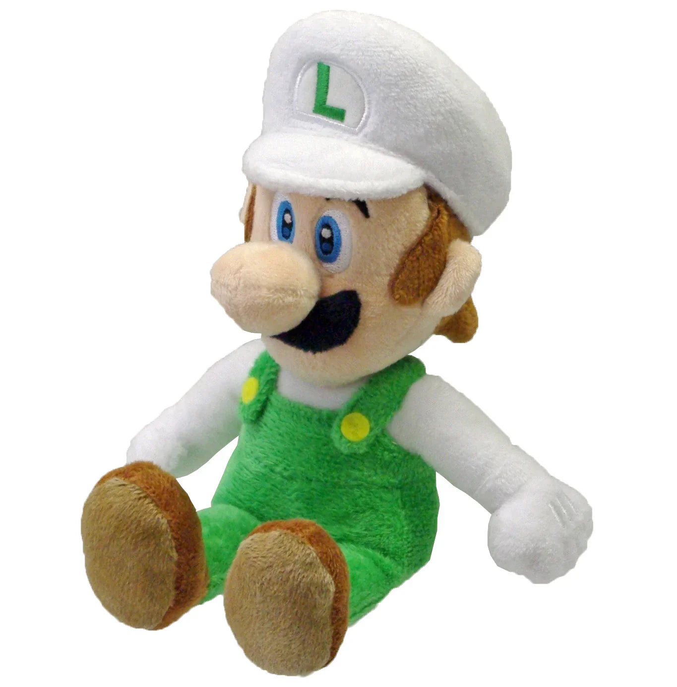 Little Buddy Super Mario Fire Luigi 8" Plush - Official Nintendo Super Anime Store