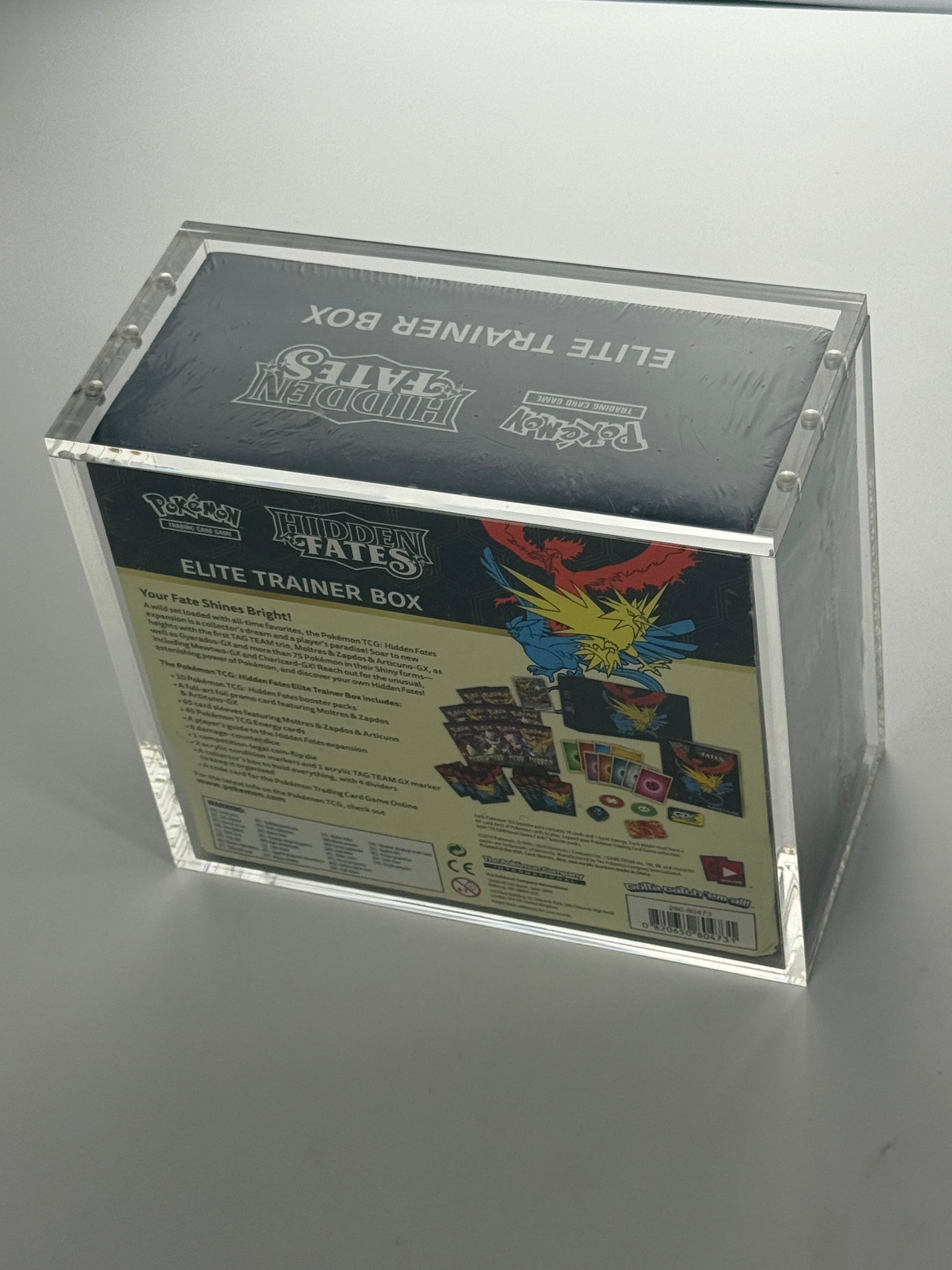 Premium Pokémon Elite Trainer Box Protective Display Acrylic Case Version 2 Spoils and Loot