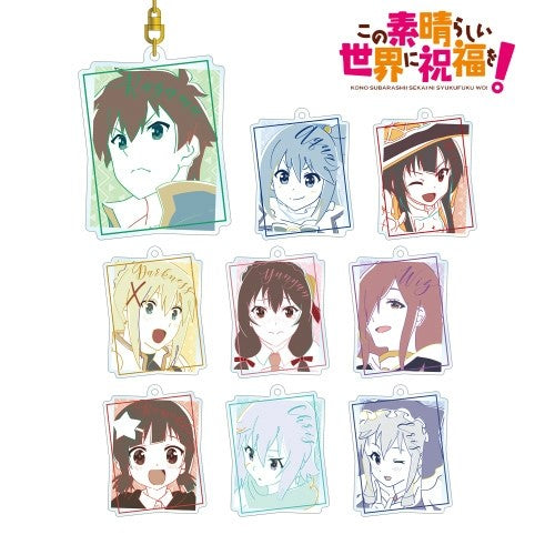 KONOSUBA ACRYLIC GRAPH TRADING BLIND BOX KEYCHAIN Anime Pop