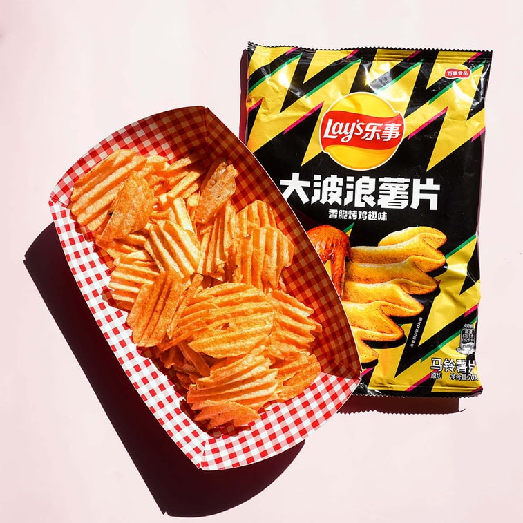 Lay's Roasted Chicken Wing Potato Chips 2.46oz - China Import Snack Super Anime Store