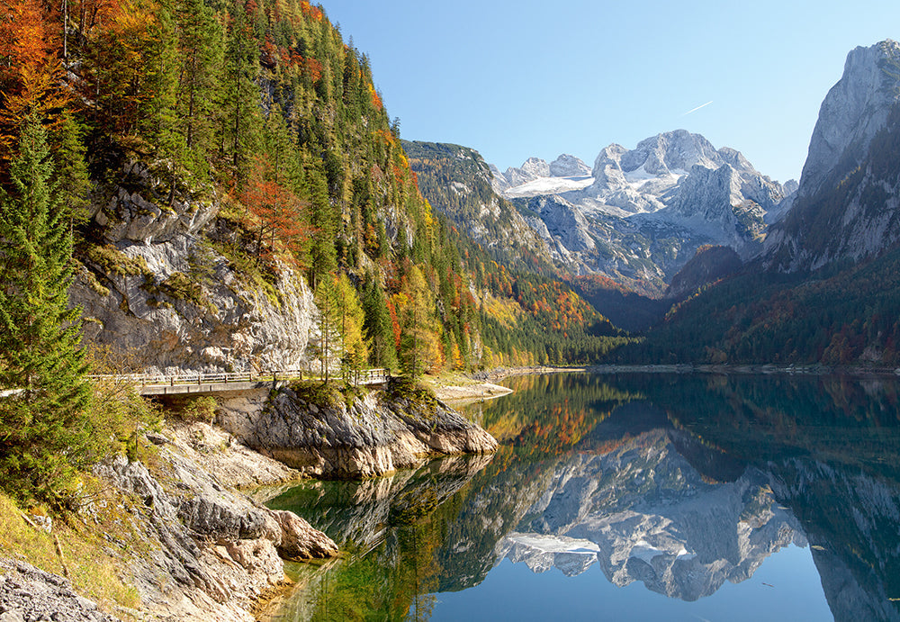1500 Piece Jigsaw Puzzles, Gosausee, Austria, Idyllic puzzle, Mountain view, Adult Puzzles, Castorland C-152018-2 Bridge Toys - Premium Jigsaw Puzzles